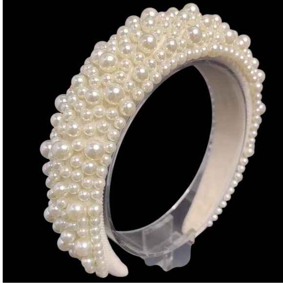 Elegant Pearl Headband wedding bridal prom